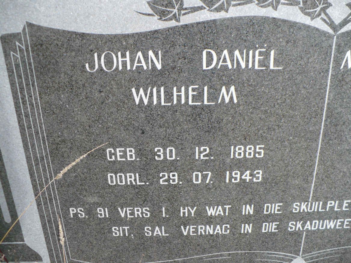 HUMAN Johan Daniël Wilhelm 1885-1943 &amp; Martje Petronella Margharita GREYLING 1884-1958-2