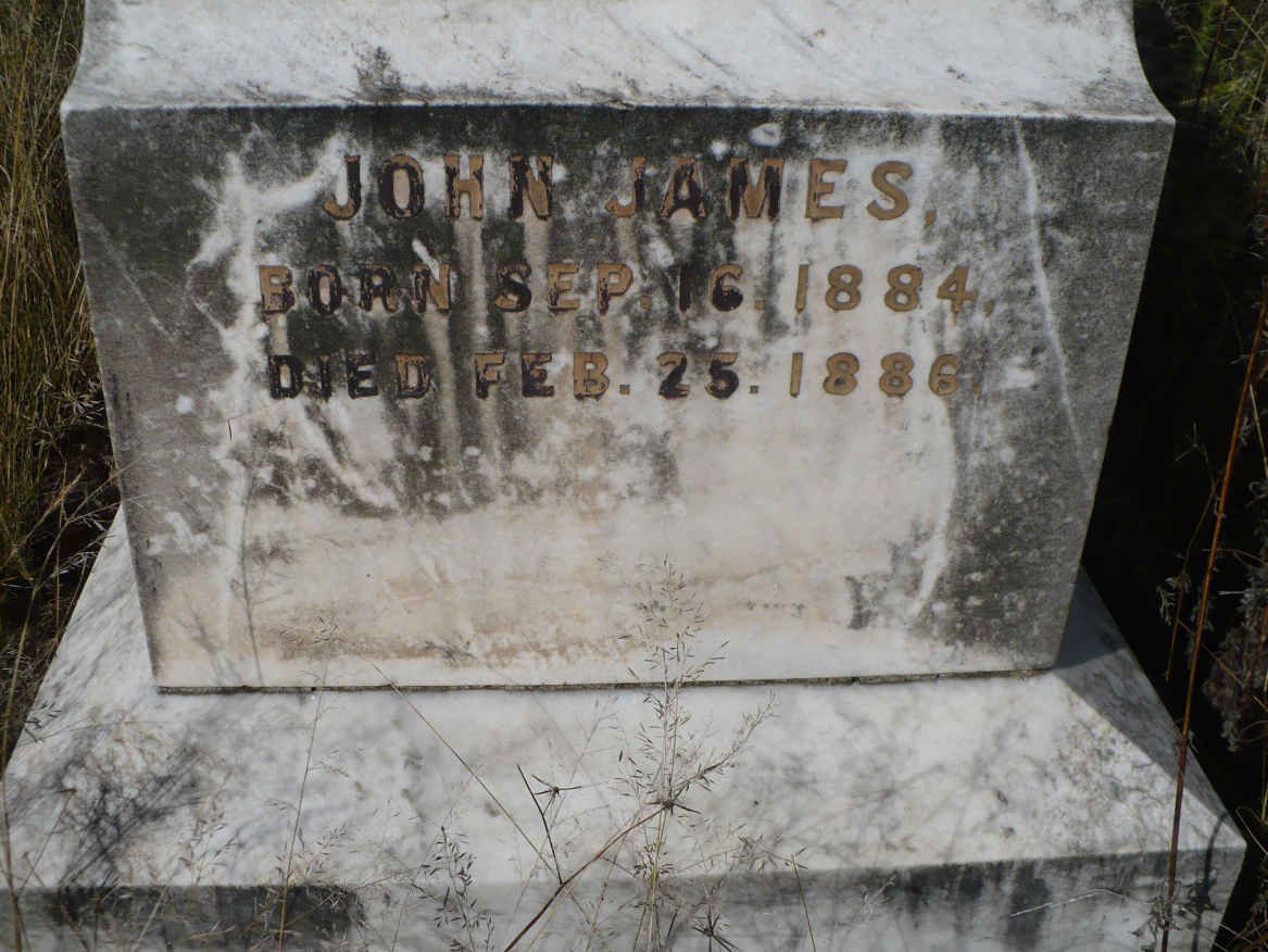 JAMES John 1884-1886