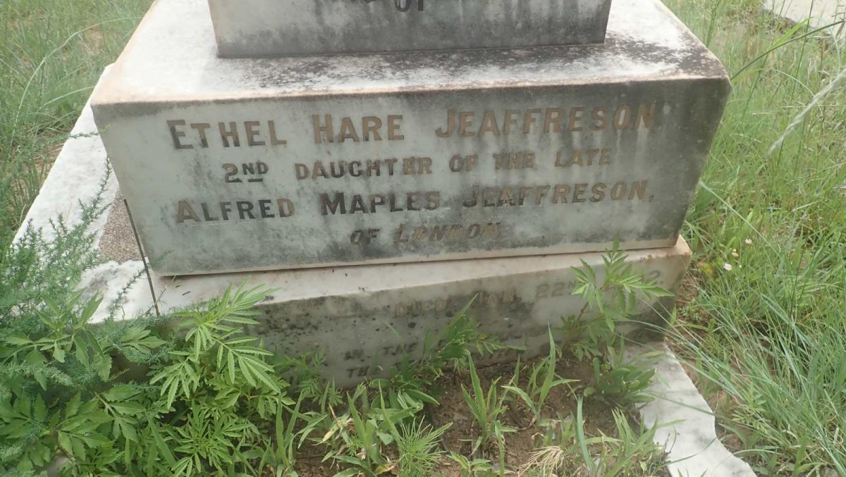 JEAFFRESON Ethel Hare 1885-1902