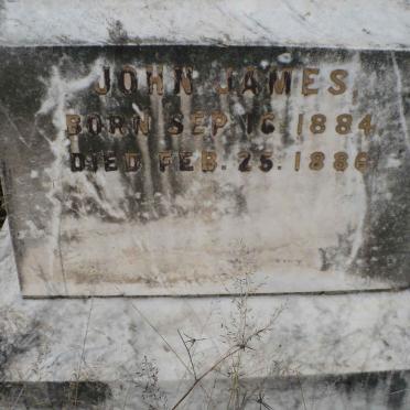 JAMES John 1884-1886