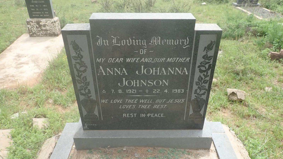 JOHNSON Anna Johanna 1921-1983