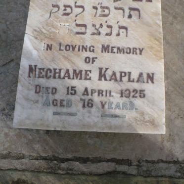 KAPLAN Nechame -1925