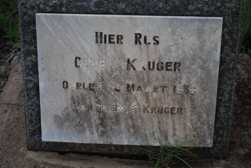 KRUGER Gert -1930