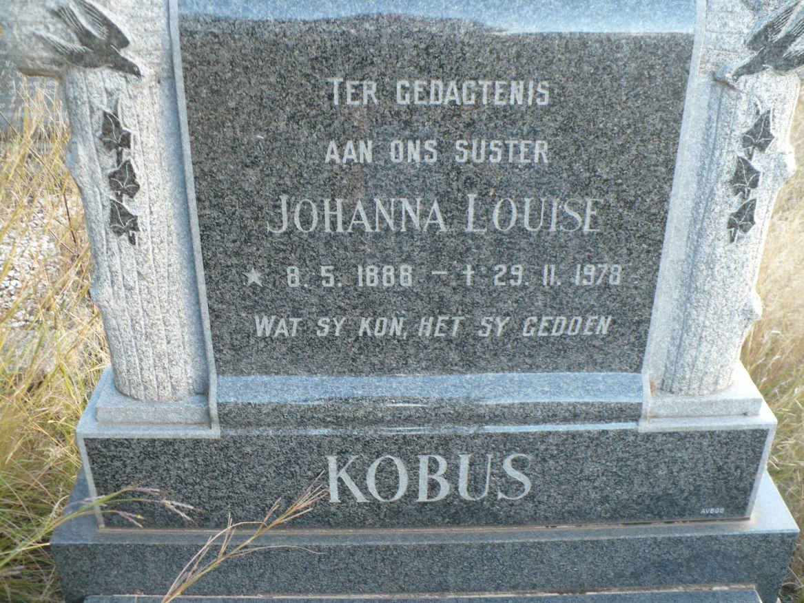 KOBUS Johanna Louise 1888-1978