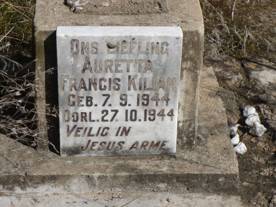 KILIAN Auretta Francis 1944-1944