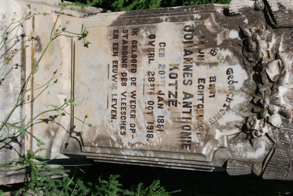 KOTZE Johannes Anthonie 1881-1918