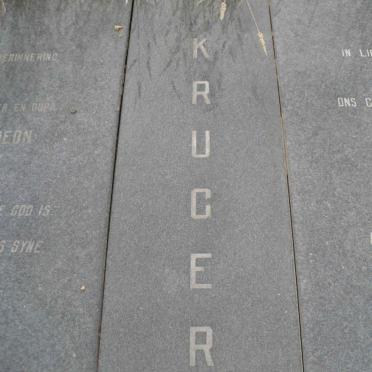 KRUGER Johannes Gideon 1905-1984 &amp; Hester Maria 1909-1988