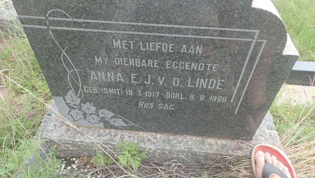 LINDE Anna E.J., v.d. nee SMIT 1917-1966