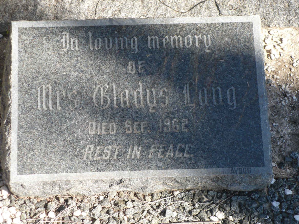 LANG Gladys -1962