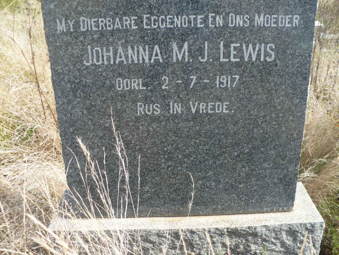 LEWIS Johanna M.J. -1917