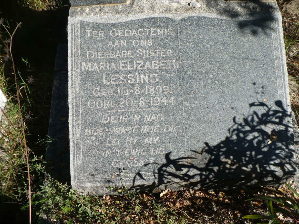 LESSING Maria Elizabeth 1899-1944