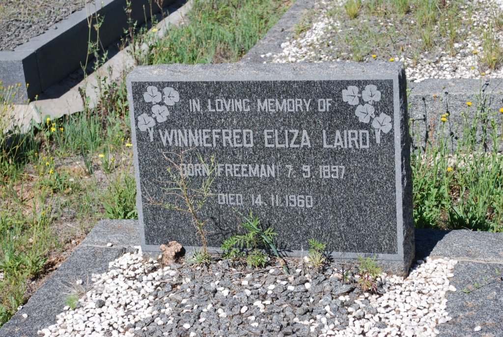 LAIRD Winniefred Eliza nee FREEMAN 1897-1960