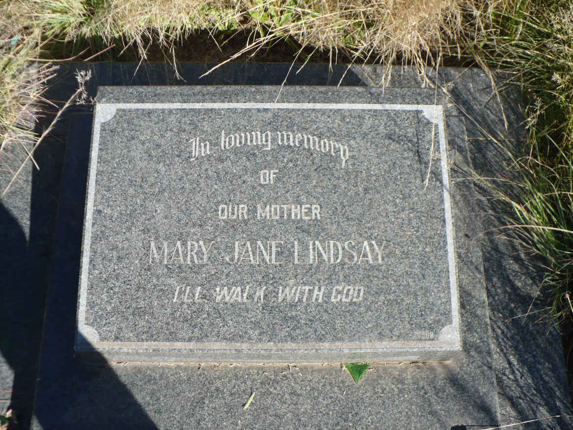 LINDSAY Mary Jane