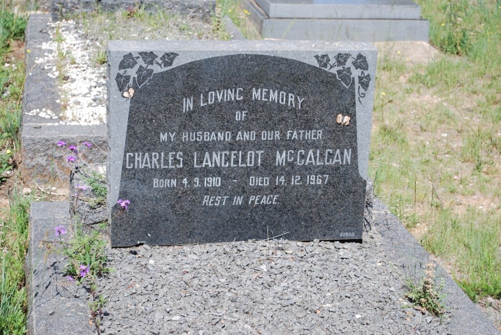McCALGAN Charles Lancelot 1910-1967