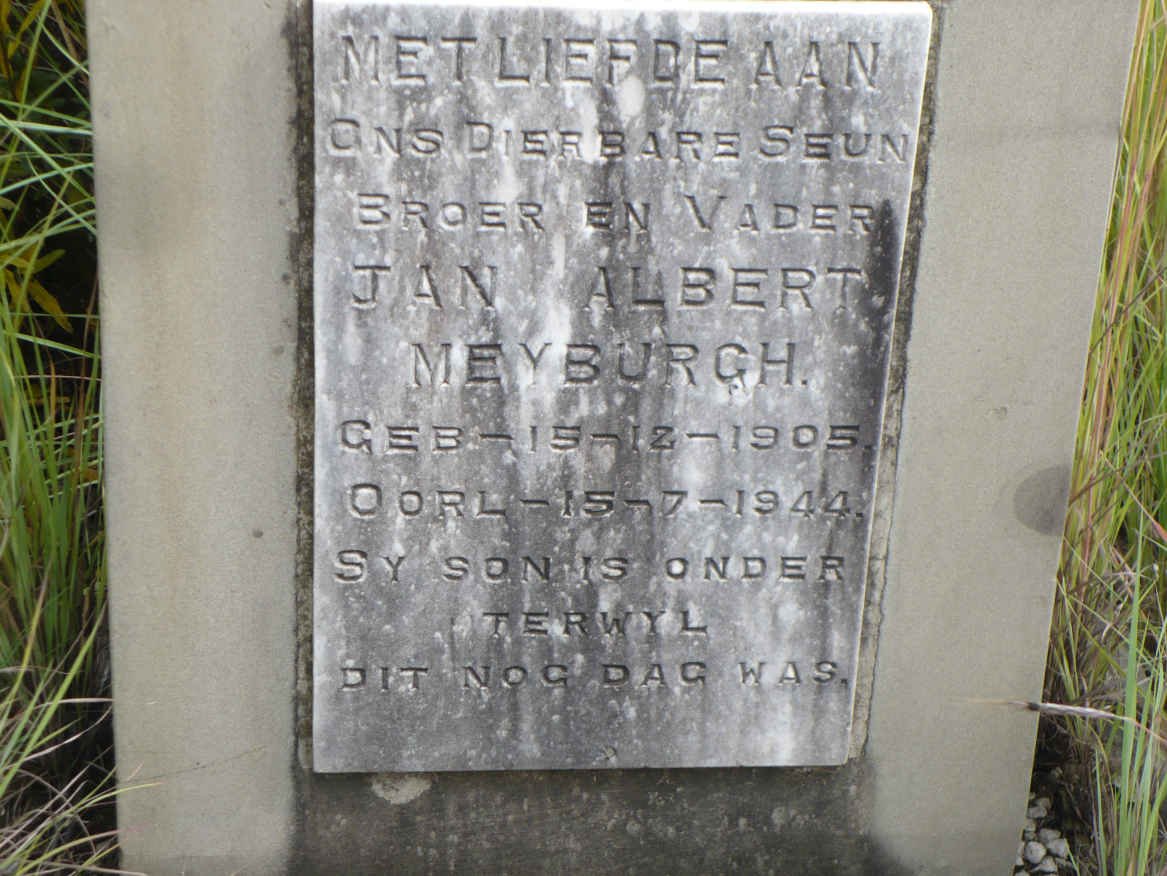 MEYBURGH Jan Albert 1905-1944