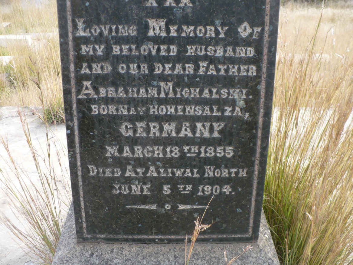 MICHALSKY Abraham 1855-1904