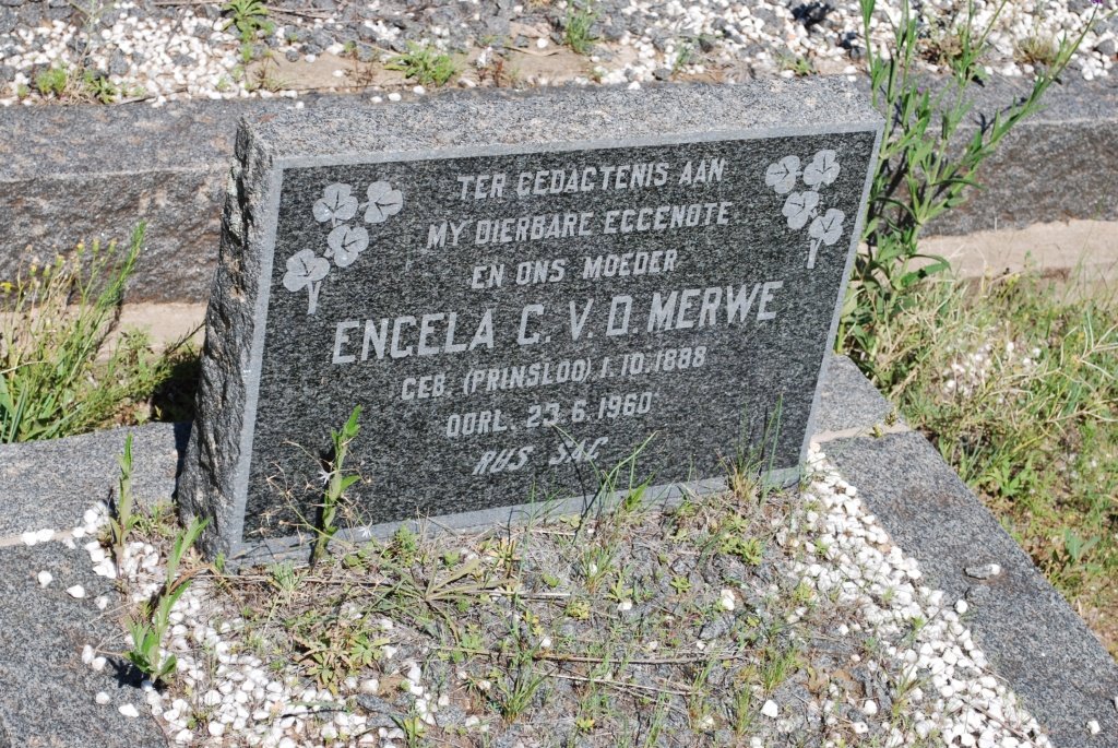 MERWE Engela C., v.d. nee PRINSLOO 1888-1960