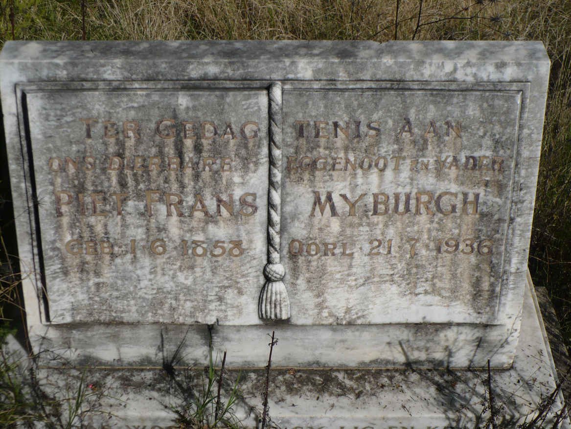 MYBURGH Piet Frans 1858-1936
