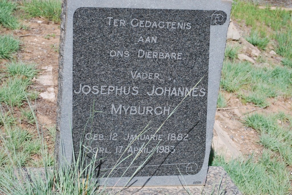 MYBURGH Josephus Johannes 1882-1983