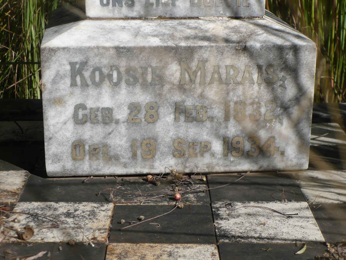 MARAIS Koosie 1932-1934