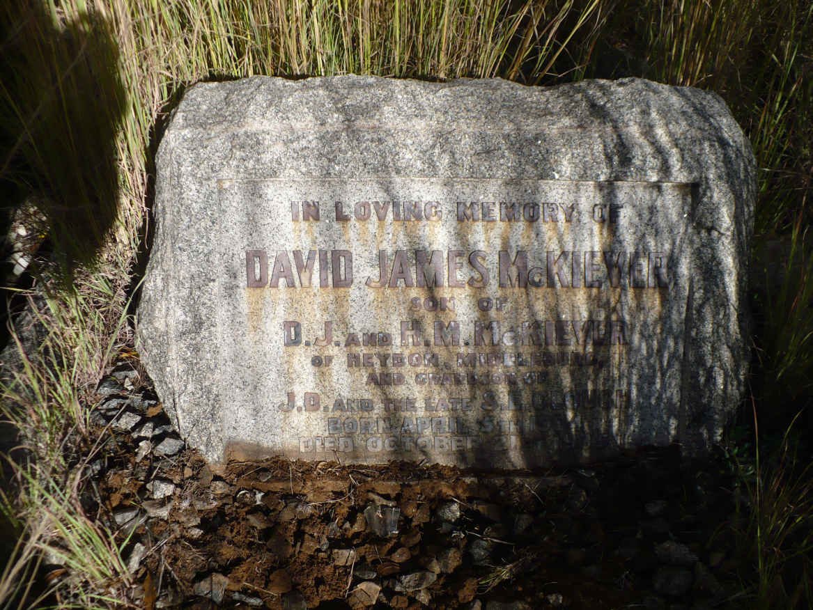 McKIEVER David James 1934-1935
