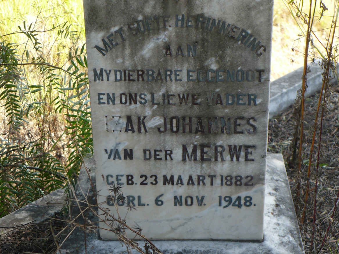 MERWE Izak Johannes, van der 1882-1948