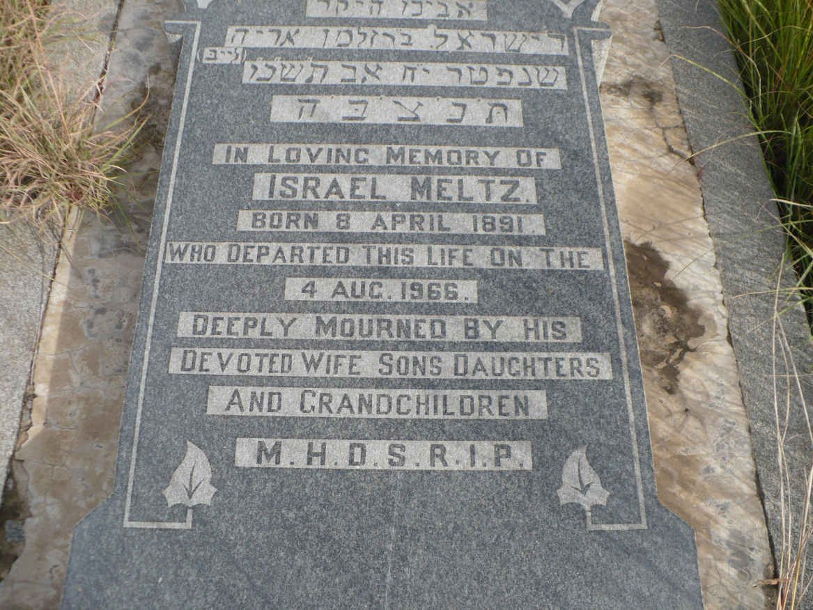 MELTZ Israel 1891-1966