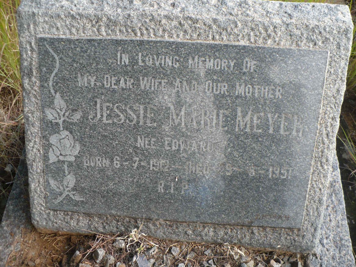 MEYER Jessie Marie nee EDWARDS 1912-1951