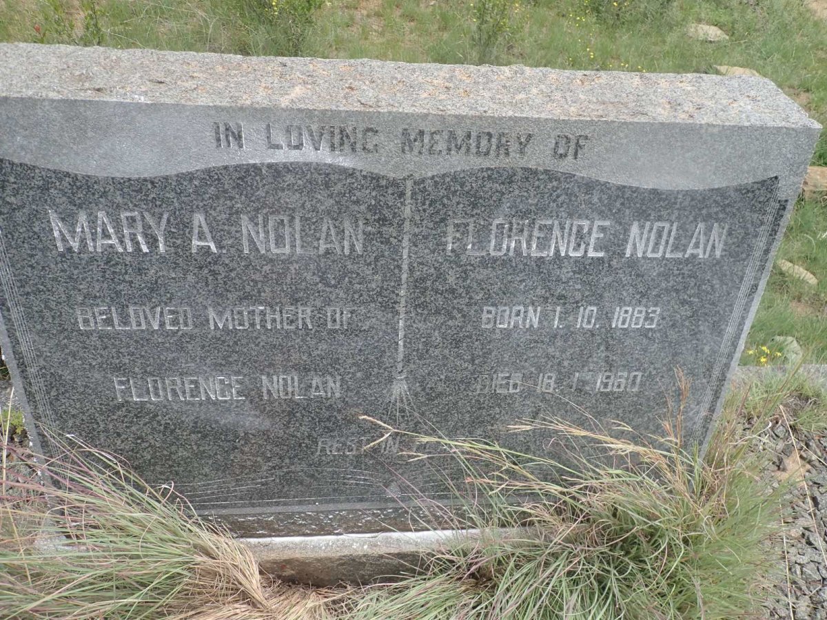 NOLAN Mary A. :: NOLAN Florence 1883-1960