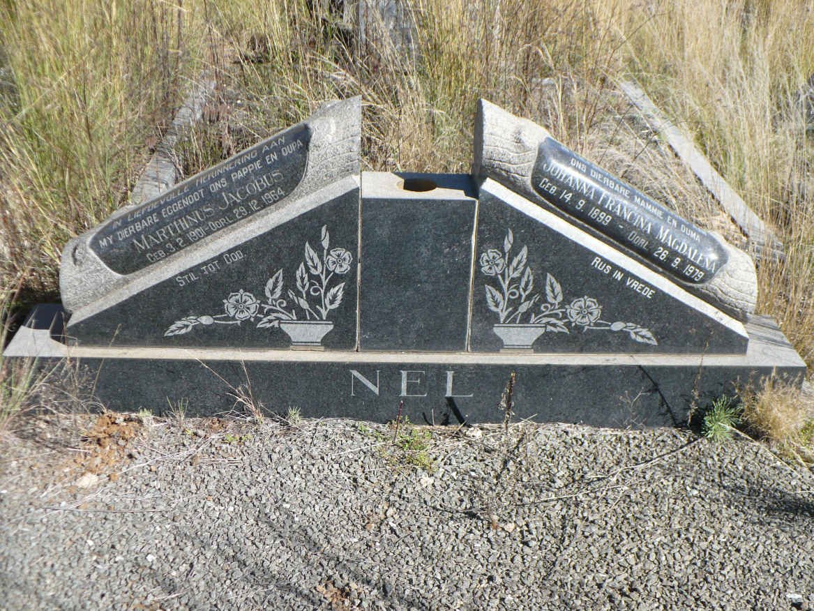 NEL Marthinus Jacobus 1901-1964 &amp; Johanna Francina Magdalena 1899-1979
