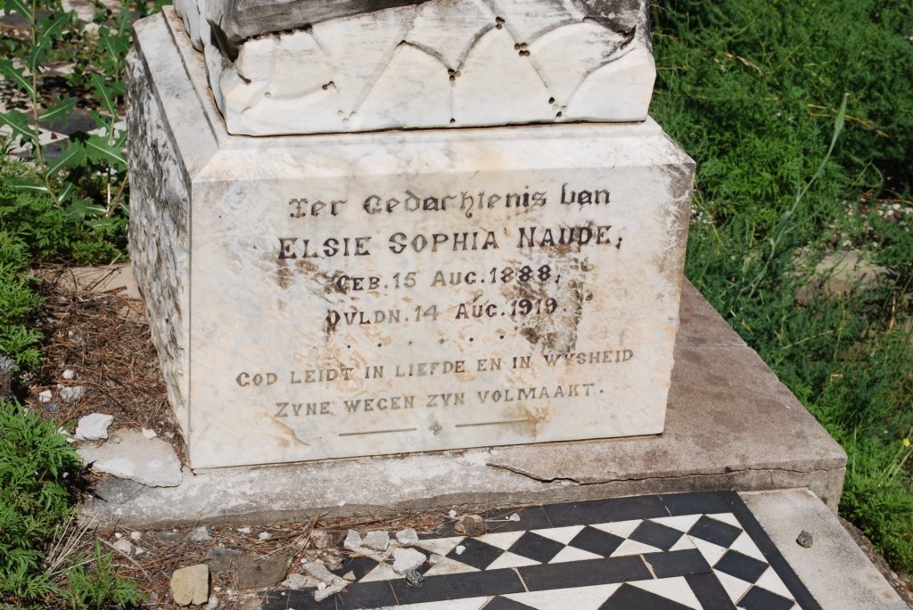 NAUDE Elsie Sophia 1888-1919