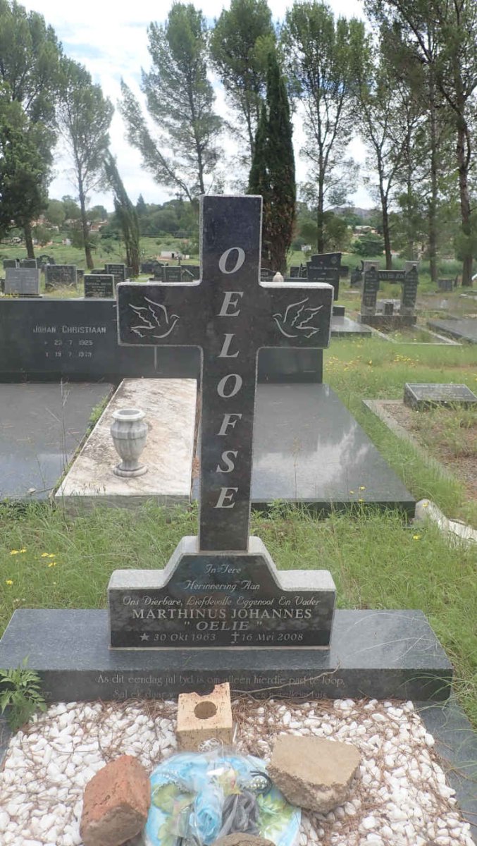 OELOFSE Marthinus Johannes 1963-2008