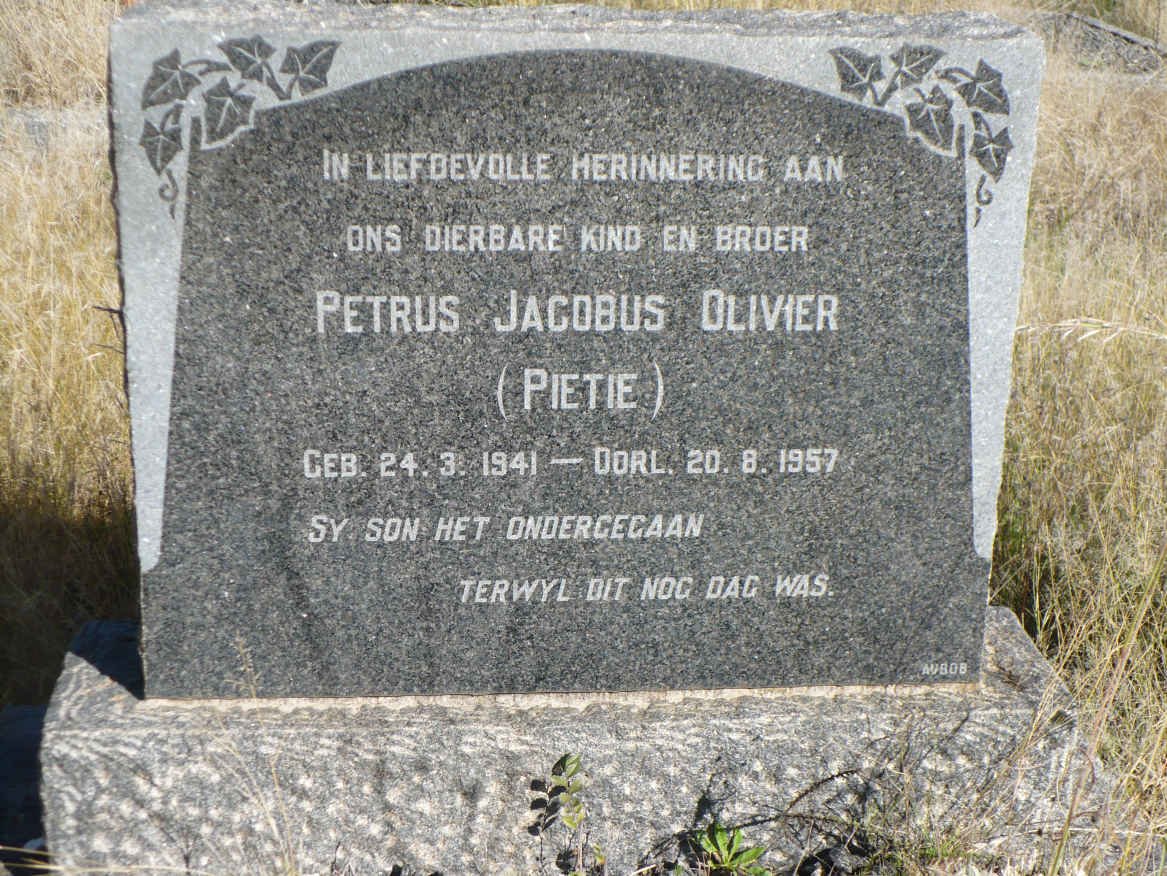 OLIVIER Petrus Jacobus 1941-1957