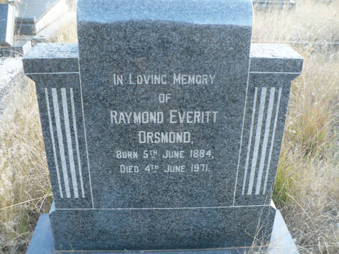 ORSMOND Raymond Everitt 1884-1971