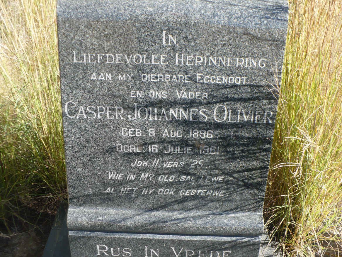 OLIVIER Casper Johannes 1896-1961