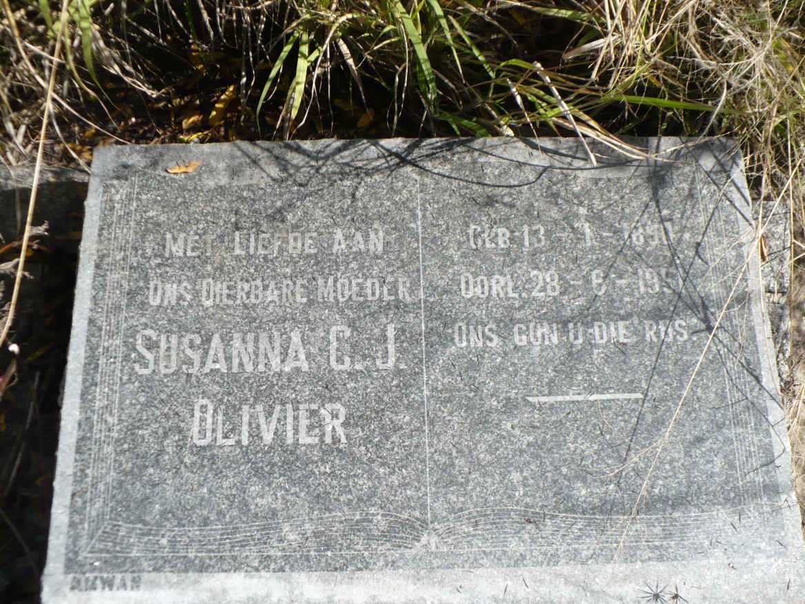 OLIVIER Susanna C.J. 1890-1951