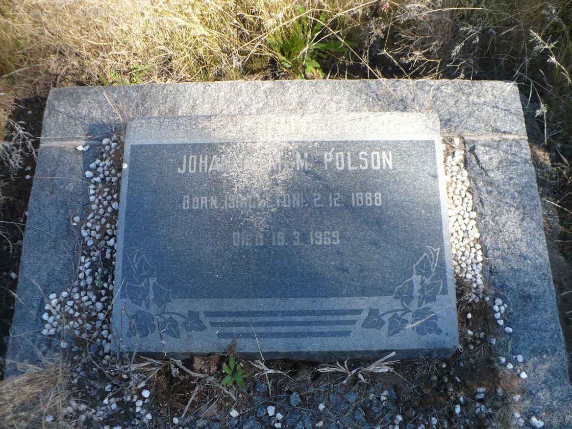 POLSON Johanna M.M. nee SINGLETON 1888-1969