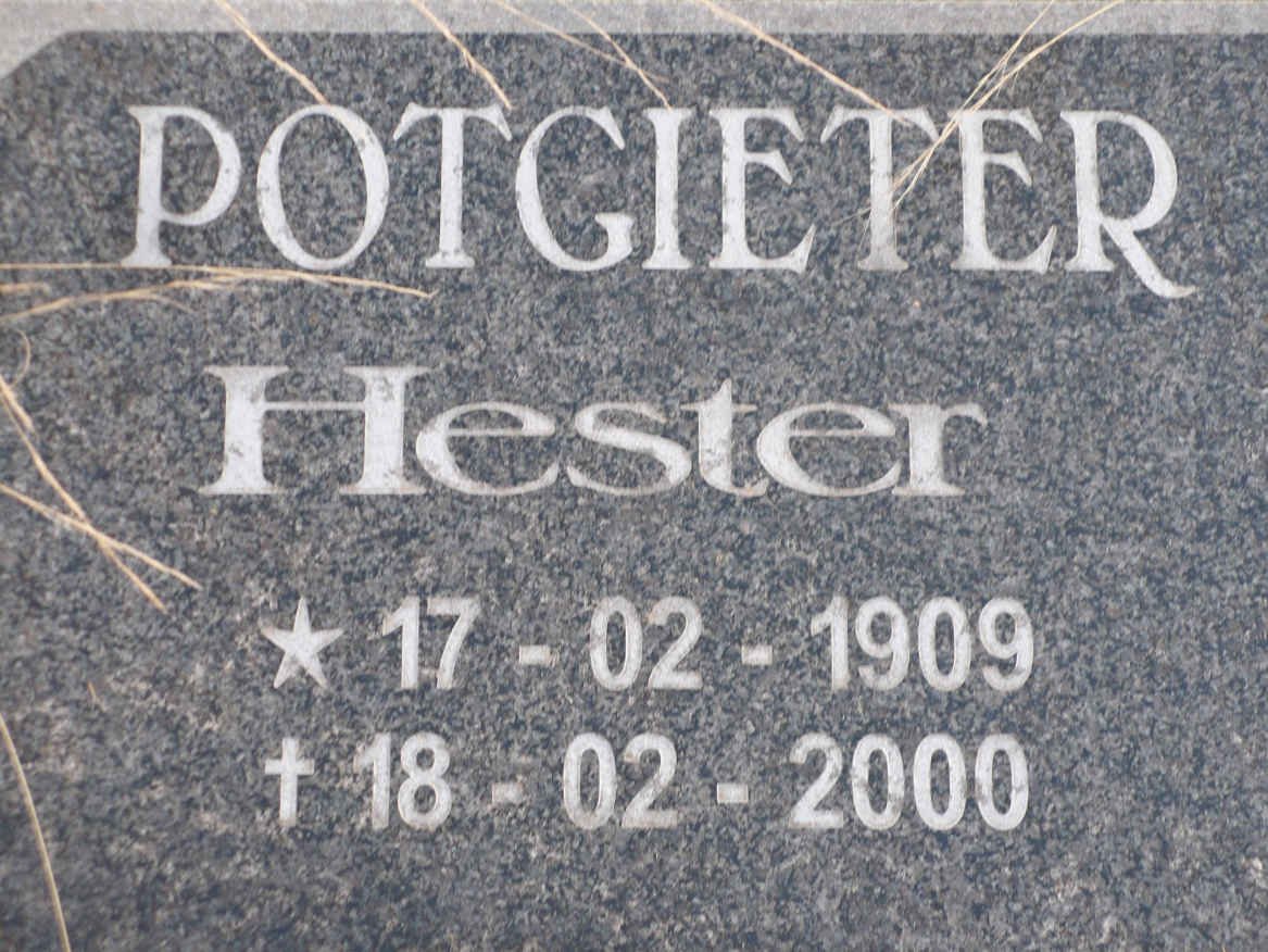 POTGIETER Hester 1909-2000