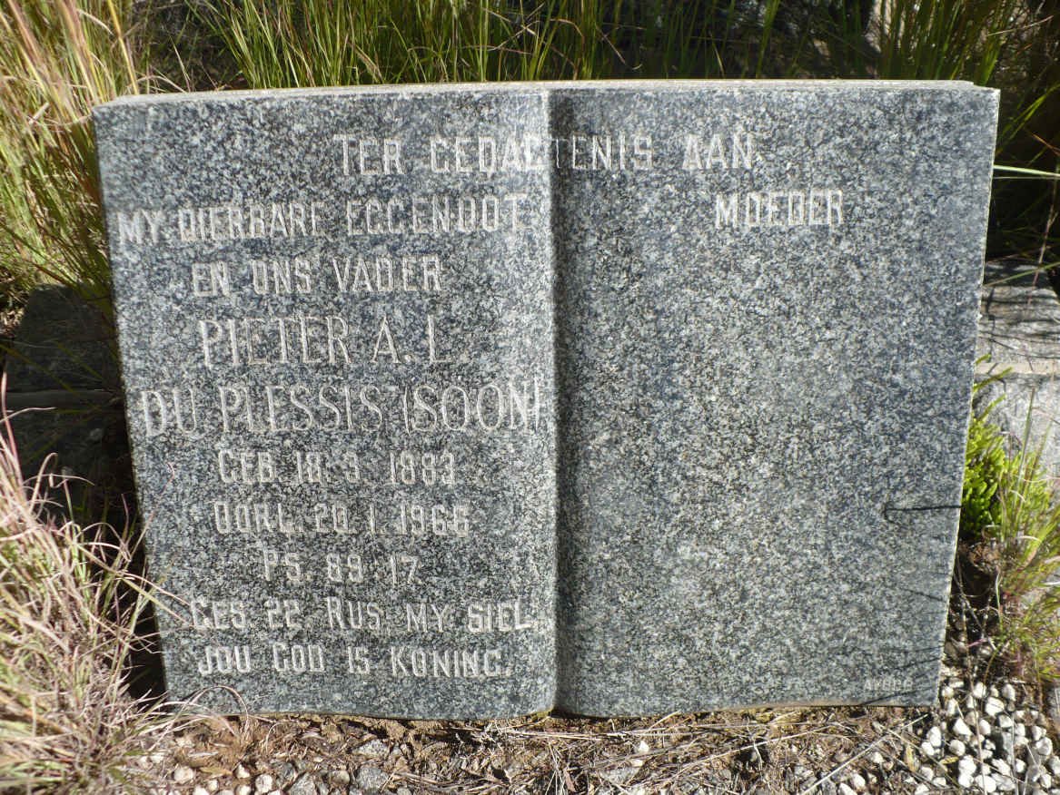 PLESSIS Pieter A.L., du 1883-1966