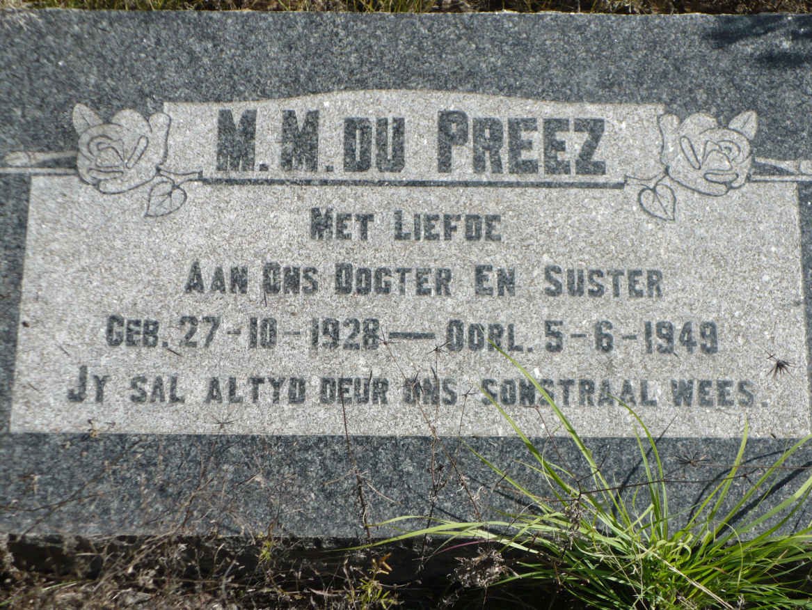 PREEZ M.M., du 1928-1949