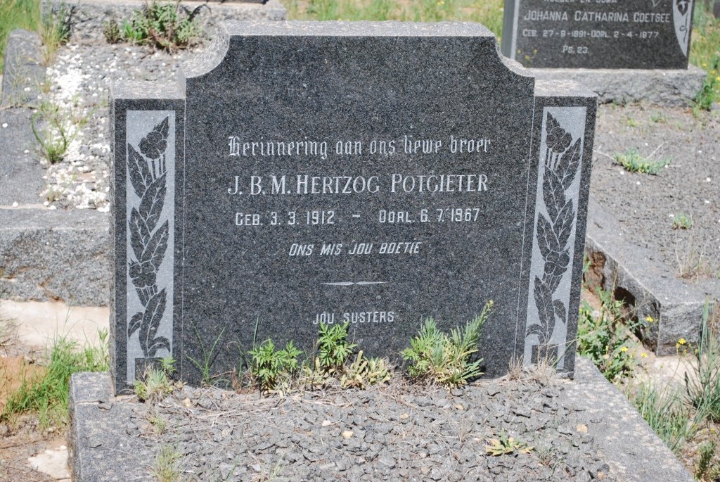 POTGIETER J.B.M. Hertzog 1912-1967