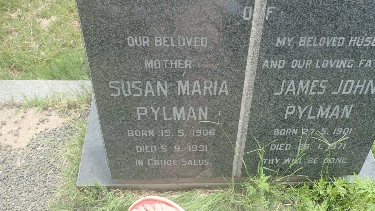 PYLMAN James John 1901-1971 &amp; Susan Maria 1906-1991