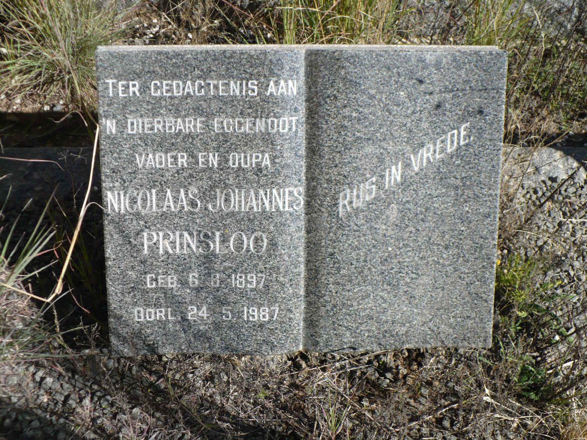 PRINSLOO Nicolaas Johannes 1897-1987