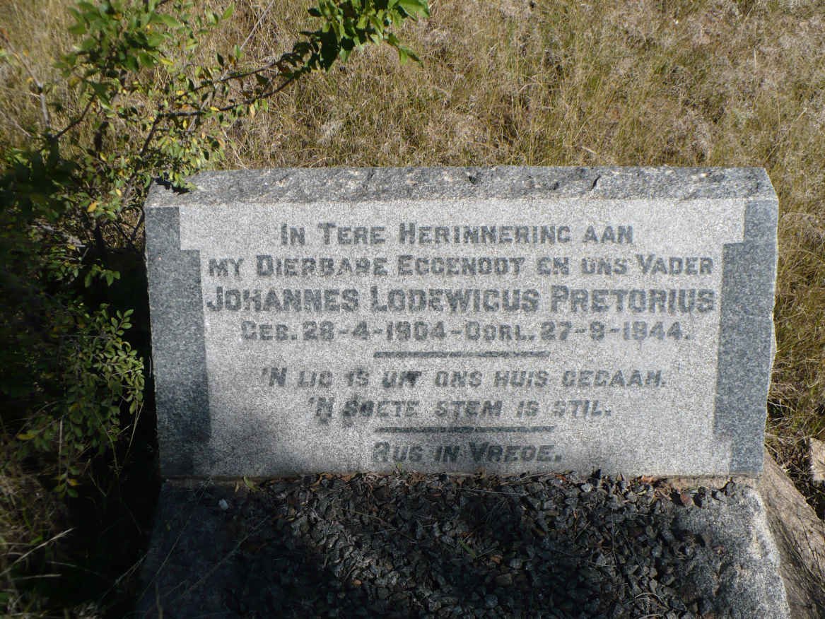 PRETORIUS Johannes Lodewicus 1904-1944