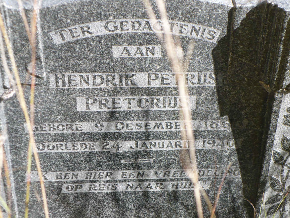 PRETORIUS Hendrik Petrus 186?-1940