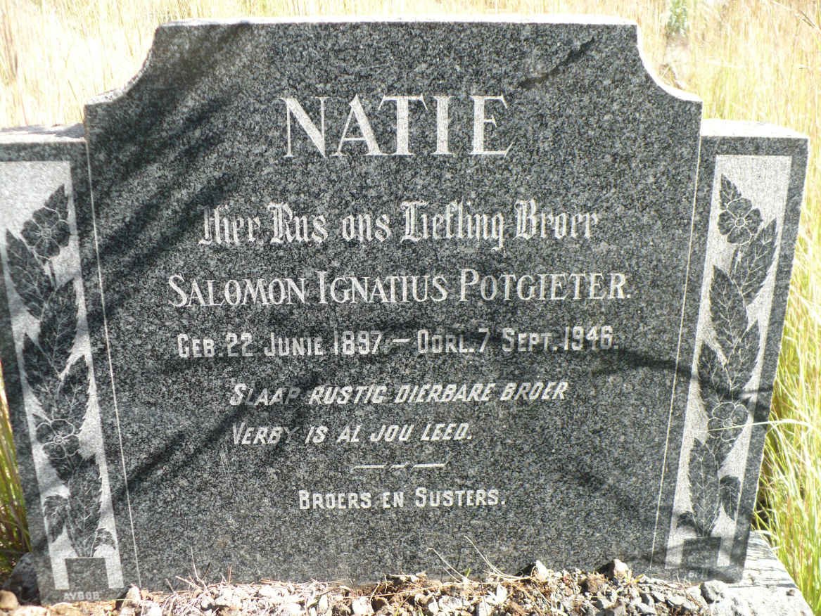 POTGIETER Salomon Ignatius 1897-1946