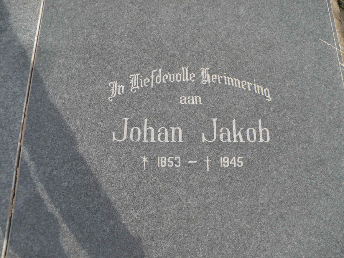 PIENAAR Johan Jakob 1853-1945