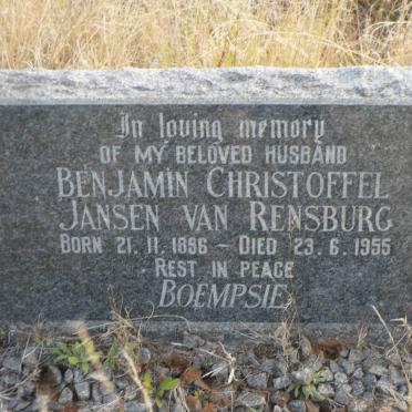 RENSBURG Benjamin Christoffel, Jansen van 1896-1955