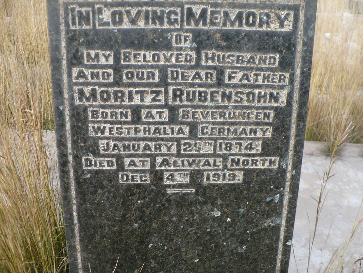 RUBENSOHN Moritz 1874-1919