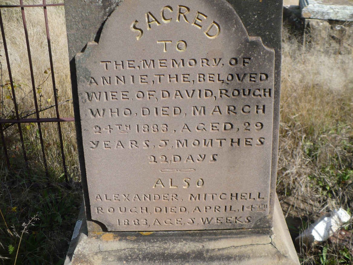 ROUGH Annie -1883 :: ROUGH Alexander Mitchell -1883